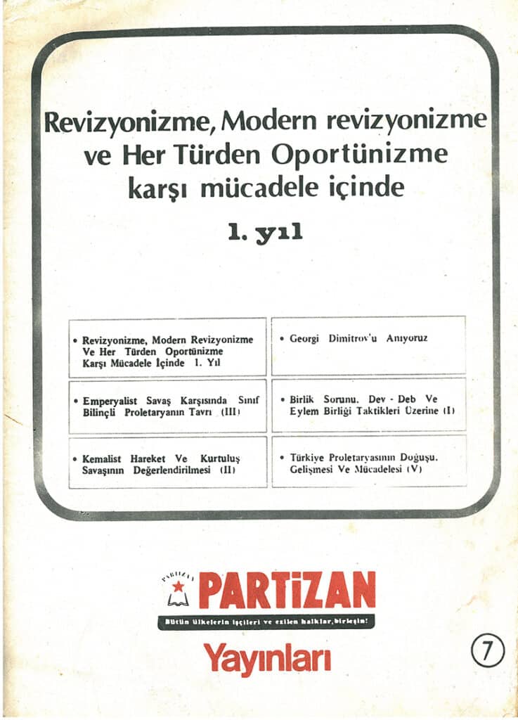 Partizan Yayınları Sayı 7
