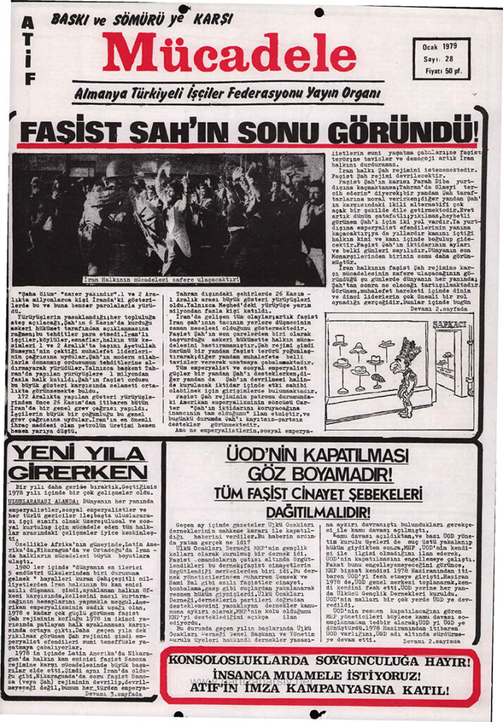Mücadele Gazetesi Sayı 28Ocak 1979