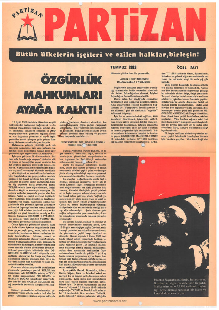 Partizan Dergisi Özel Sayı Temmuz 1983